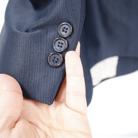 Vintage Pagano west sport coat Mens 48R western rodeo faux suede yoke blue - Picture 4 of 15